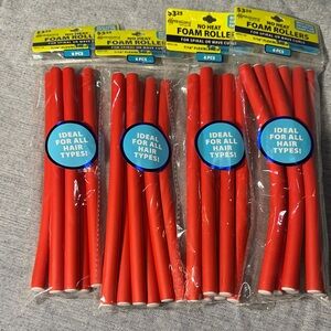 Expressions No Heat Foam Rollers - Bold Red